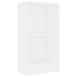 Vidaxl bibliothèque blanc 40 x 24 x 75 cm aggloméré