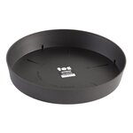 PLASTIKEN Plateau 28 cm - Pour pot de fleurs 38 cm - Anthracite