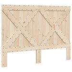 vidaXL Cadre de lit avec tête de lit 140x200 cm bois de pin massif