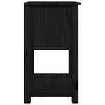 vidaXL Tables de chevet 2 Pièces Noir 40x35x61 5 cm Bois de pin massif