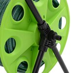 vidaXL Chariot enrouleur vert avec jeu de raccords de tuyaux 1 9cm 20m