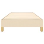 vidaXL Cadre de lit Crème 80x200 cm Tissu
