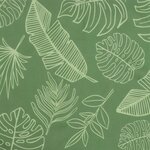 vidaXL Coussins de chaise lot de 4 à motif de feuilles 50x50x7cm tissu