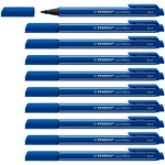 Stylo feutre pointMax pointe moyenne 0.8mm bleu x 10 STABILO