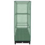 vidaXL Jardinière surélevée avec housse aspect rotin 120x40x123 cm