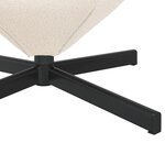 Fauteuil suspendu vidaXL en tissu velouté crème