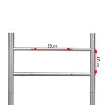 Support en acier inoxydable pour boîte aux lettres 120 x 50 cm