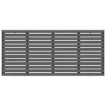 vidaXL Tête de lit murale Gris 206x3x91 5 cm Bois massif de pin