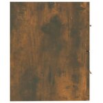 vidaXL Armoire de lavabo Chêne fumé 60x38 5x48 cm Bois d'ingénierie