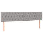 vidaXL Sommier à lattes de lit et matelas gris clair 120x190 cm tissu