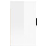 vidaXL Meubles TV muraux 2 Pièces Blanc brillant 40x34 5x60 cm