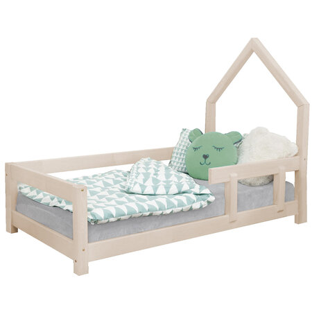 Lit cabane enfant POPPI 90 x 200 beige 1