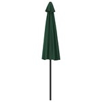 vidaXL Parasol de balcon avec mât en aluminium Vert 270x144 cm Demi