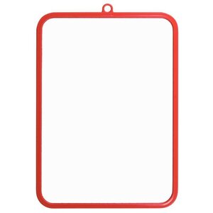 Ardoise effaçable à sec 1 face unie / 1 face quadrillée 19 x 26 cm