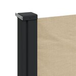 vidaXL Auvent latéral rétractable beige 160x300 cm