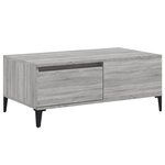 vidaXL Table basse Sonoma gris 90x50x36 5 cm Bois d'ingénierie