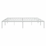 vidaXL Cadre de lit métal blanc 183x213 cm
