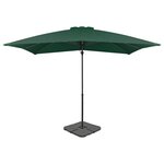 vidaXL Parasol avec base portable Vert