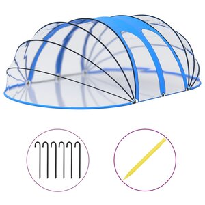 vidaXL Dôme de piscine ovale 620x410x205 cm