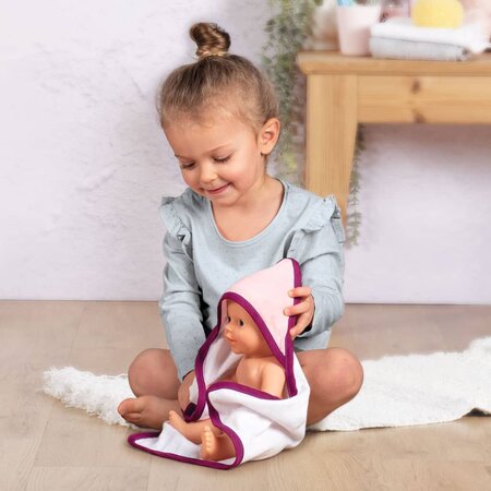 Smoby baignoire de bébé-poupée 2 en 1 avec accessoires - La Poste