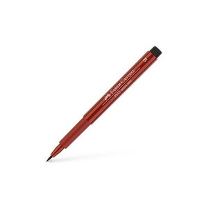 Feutre pitt artist pen brush rouge indien x 10 faber-castell