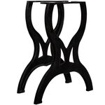 vidaXL Pied de table de salle à manger 2 Pièces Cadre en X Fonte