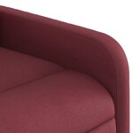 vidaXL Fauteuil inclinable électrique Rouge bordeaux Tissu