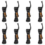 vidaXL Cordes de haubanage avec clés réfléchissantes 8 Pièces 4 m 4 mm