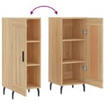 vidaXL Buffet Chêne sonoma 34 5x34x90 cm Bois d'ingénierie