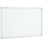 vidaXL Tableau blanc magnétique 80x50x1 7 cm aluminium
