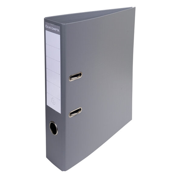 Classeur à Levier PVC Format A4 Dos de 70 mm Gris Souris EXACOMPTA