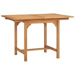 vidaXL Ensemble à manger de jardin 7 Pièces Bois de teck massif