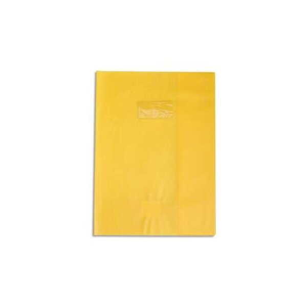 Protège-cahier Grain Cuir 20/100ème 17x22 jaune soleil CALLIGRAPHE