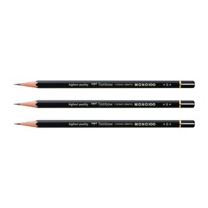 Crayon Graphite Haute Qualité MONO 100 B x 3 TOMBOW