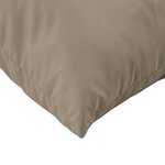 vidaXL Coussins de canapé lot de 4 taupe 40x40 cm tissu
