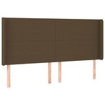 vidaXL Sommier à lattes de lit avec matelas Marron foncé 180x200 cm