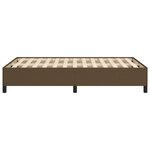 vidaXL Cadre de lit Marron foncé 120x200 cm Tissu