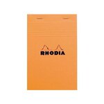 Bloc de direction orange 80 feuilles format A5 réglure 5x5 RHODIA