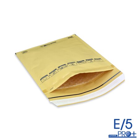 Lot de 10 enveloppes à bulles pro+ marron e/5 format 210x265 mm