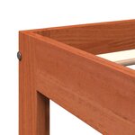 vidaXL Cadre de lit sans matelas cire marron 180x200cm bois pin massif