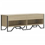 vidaXL Meuble TV chêne sonoma 122x34x41 cm bois d'ingénierie