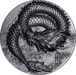 Pièce de monnaie en Argent g 155.5 (5 oz) Millésime 2023 Scaled Dragon SCALED DRAGON
