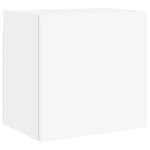 vidaXL Meubles TV muraux 2 Pièces blanc 40 5x30x40 cm bois d'ingénierie