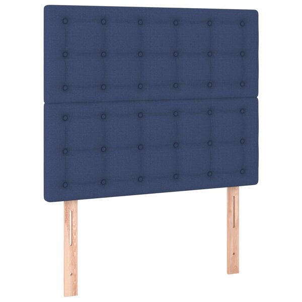 vidaXL Têtes de lit 2 Pièces Bleu 90x5x78/88 cm Tissu