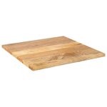 vidaXL Dessus de table 70x70x2 5 cm carré bois massif manguier