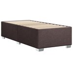 vidaXL Cadre de lit Marron foncé 90x200 cm Tissu