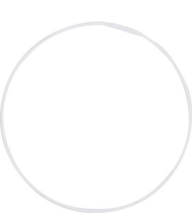 Armature abat-jour cercle Rilsan Diamètre 30 cm blanc
