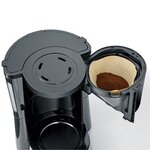 Cafetière - Noir - 1000 W - 1 4 L - jusqu'à 10 tasses