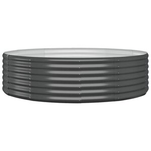 vidaXL Lit surélevé de jardin Acier enduit de poudre Anthracite