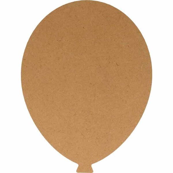 Silhouette Ballon - 19X25 Cm - Mdf - Silhwood